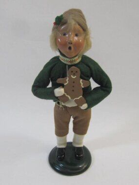 Byers Choice Children of the World Germany Boy with Gingerbread Man Caroler 1993